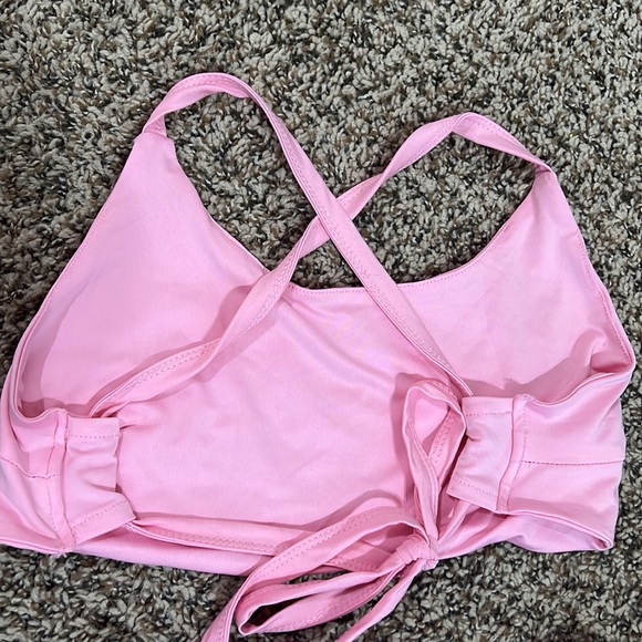 Pink Two-Piece Jogger & Croptop Set - Picture 9 of 9